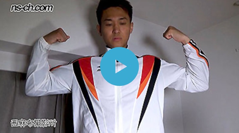 【ゲイ動画】色黒スポーツ系イケメン！豊満巨大乳首男子不思議な淫乱モード切替スイッチON!!