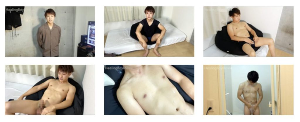 【ゲイ動画】20歳の現役サッカー部員が顔まで届く弾丸射精！カメラの前でオナニー披露！