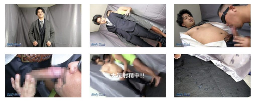 【ゲイ動画】斉藤工似のイケメンモデルがついに男に抜かれ驚きの大量射精を披露！