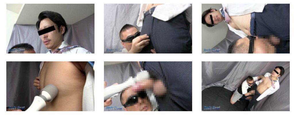 【ゲイ動画】むっちりワイルド系リーマンに中抜けさせ、変態マッサージをプレゼント!!