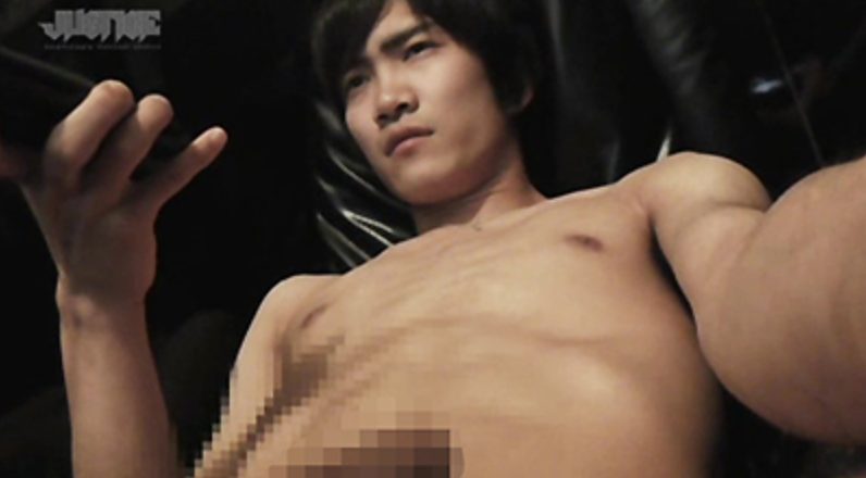 【ゲイ動画】＜特典DISC＞PURPOSE！ハヤトの自撮りオナニーで腹筋にドピュッと射精