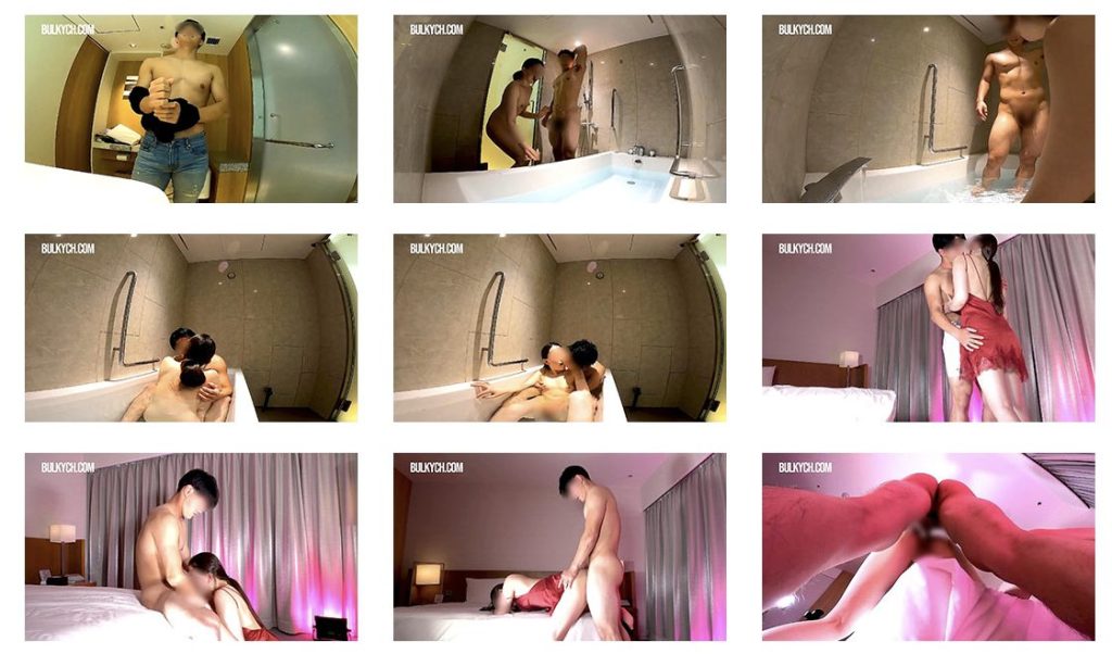 【ゲイ動画】バルキー男子美女密会 Part.113！イケメン童貞男子の初体験SEX