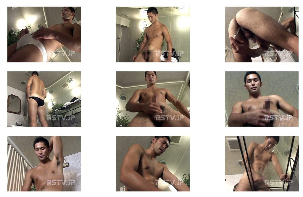 【ゲイ動画】淫行ADULT HEROS Part.1！現役格闘技選手のイケメンのオナニー！