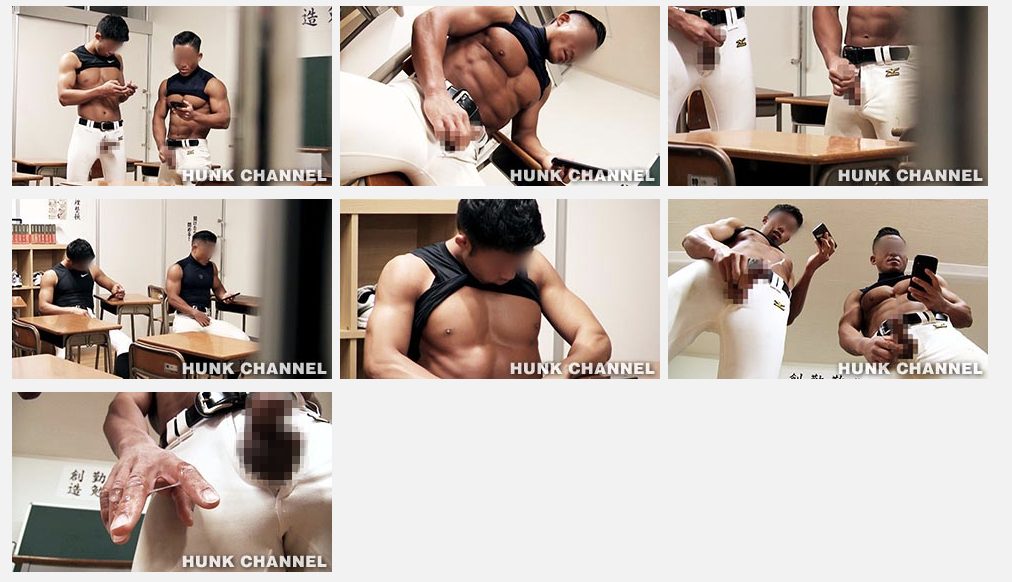 【ゲイ動画】ソソる!ノンケSTORY part37！マッチョな野球部員がユニフォーム姿で射精！