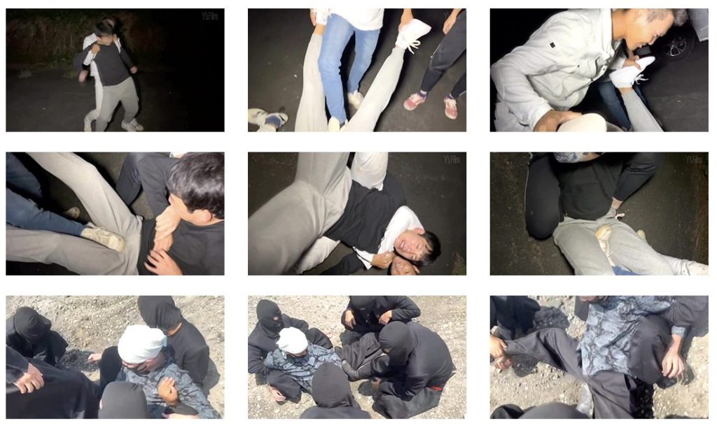 【ゲイ動画】ヤンキーパラダイス2 Part.1！ヤンキー3人組に羽交締めにされ電気あんまされる